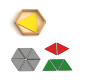 구성삼각형상자(1)-작은육각형상자(단품)